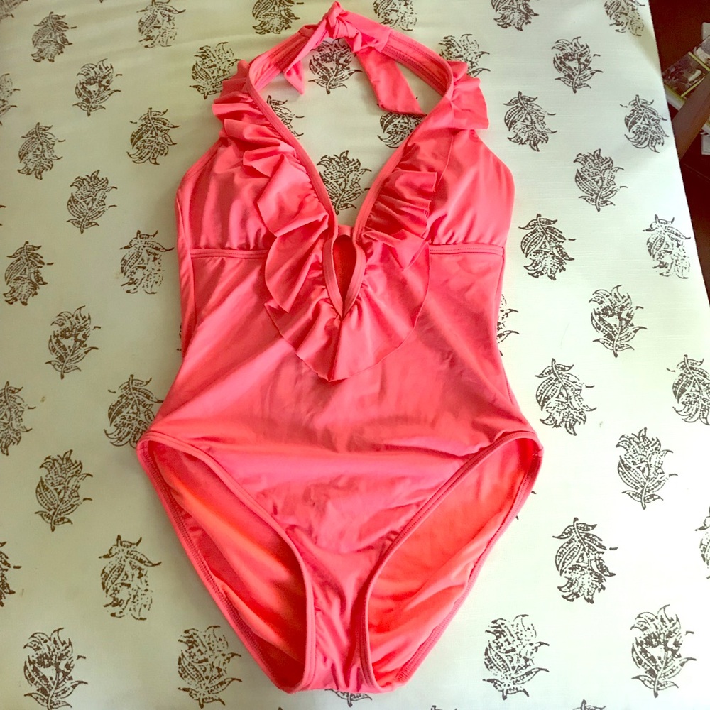 Gorgeous V-Neck Coral Suit sz M